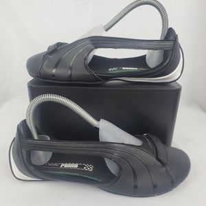 Puma x Ballerinas Driving Comfort Shoes Flats Womens US 7.5 Black White